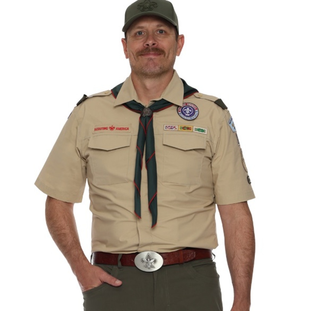 BSA | Tan Boy Scouts of America Shirt with Patches Sz XL - Picture 3 of 17